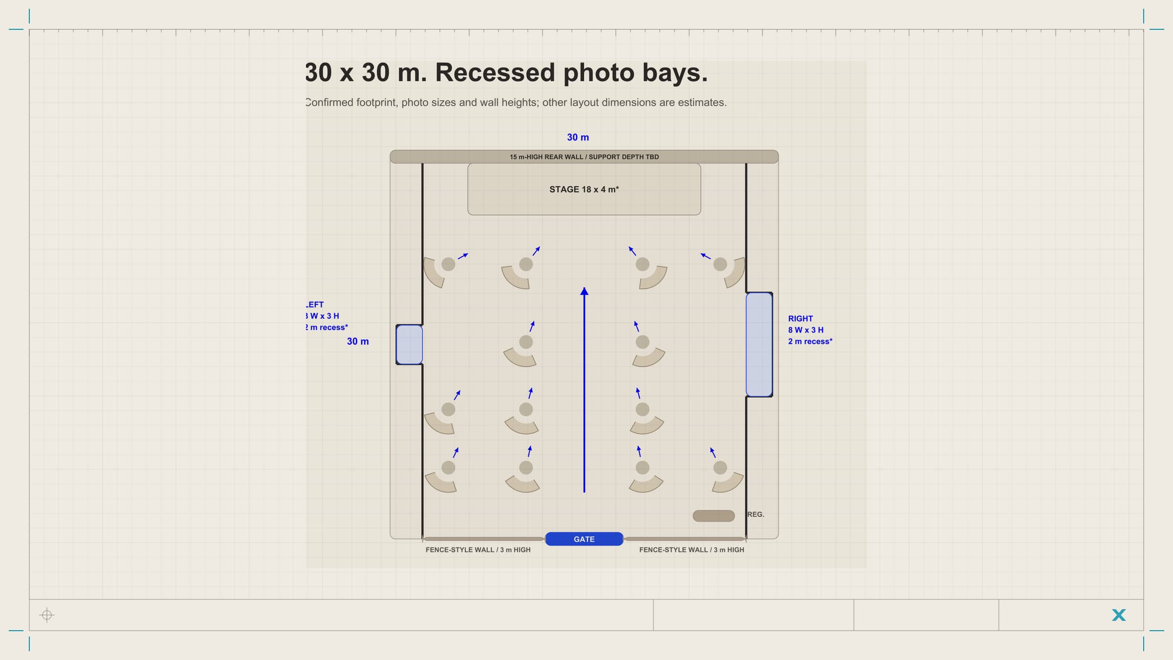 Dimensioned spatial plan